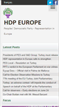 Mobile Screenshot of hdpeurope.com